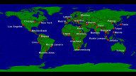 Welt (Typ 1) Städte + Grenzen 1920x1080